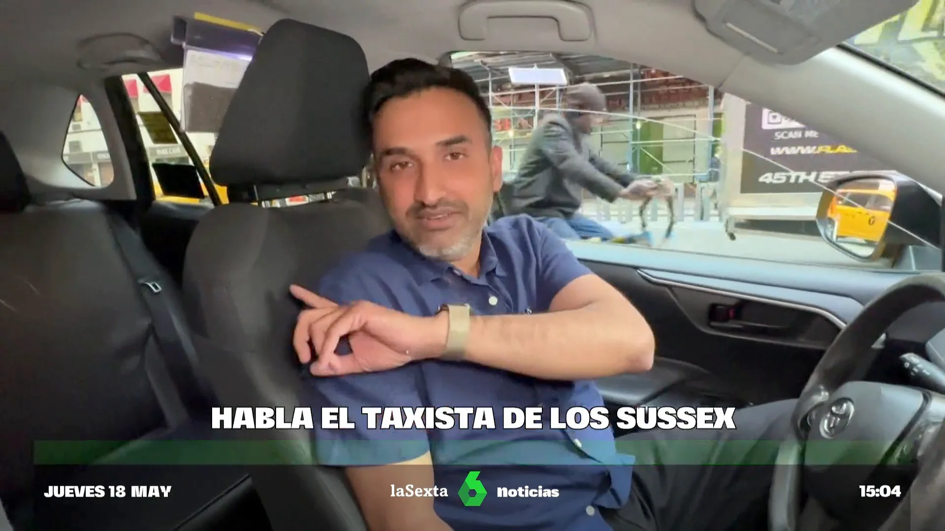 Habla un taxista que llevó a Harry y Meghan: "Los teníamos encima, eso fue todo, nada más"