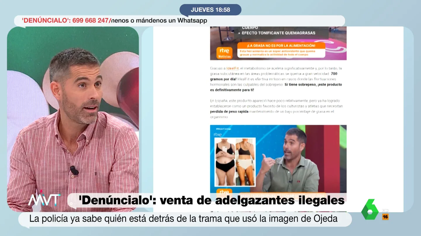 Pablo Ojeda afirma que la Policía ya investiga a quienes usaron su imagen para vender gotas adelgazantes ilegales Pablo Ojeda afirma que la Policía ya investiga a quienes usaron su imagen para vender gotas adelgazantes ilegales