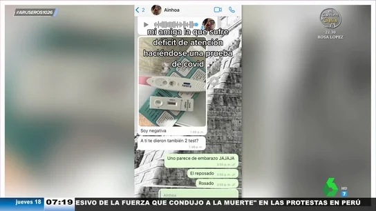 Confunde un test COVID con una prueba de embarazo: "Ya decía yo que el tubito de meter en la nariz era muy ancho" Confunde un test COVID con una prueba de embarazo: "Ya decía yo que el tubito de meter en la nariz era muy ancho"