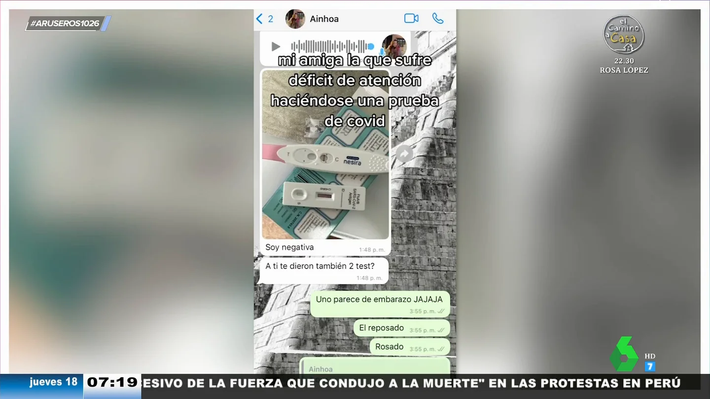 Confunde un test COVID con una prueba de embarazo: "Ya decía yo que el tubito de meter en la nariz era muy ancho" Confunde un test COVID con una prueba de embarazo: "Ya decía yo que el tubito de meter en la nariz era muy ancho"
