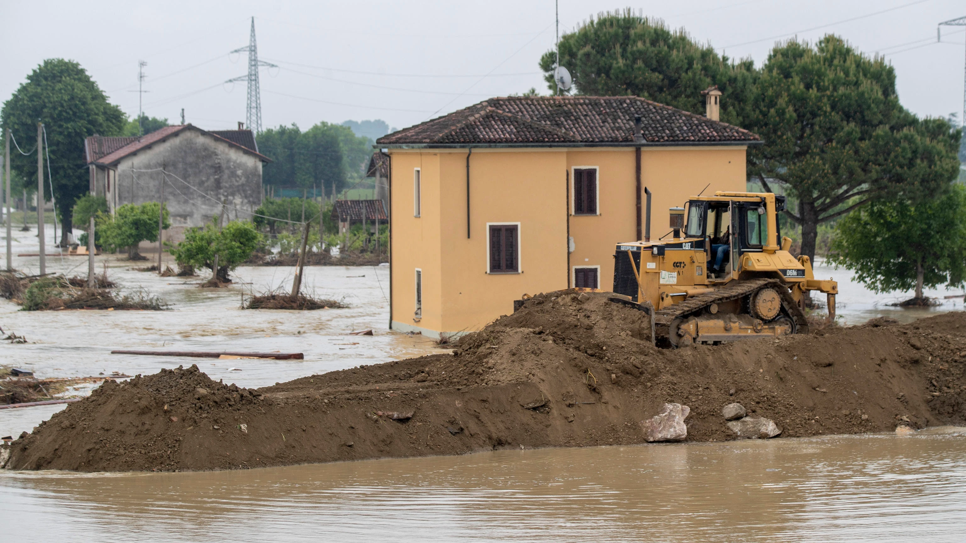 Imagen de las inundaciones en Emilia-Romaña (Italia)