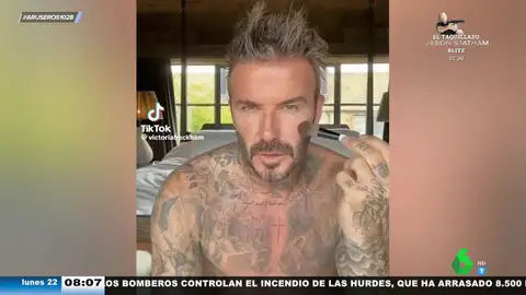 El viral de David Beckham imitando cómo se maquilla Victoria Beckham: "Se esfuerza por poner el rostro sin expresión"