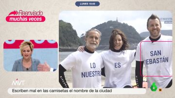 La reacción de Cristina Pardo a la camiseta del candidato del PP a la alcaldía de San Sebastián