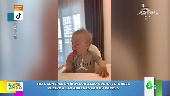 La adorable reacción de un bebé al probar un pomelo por primera vez La adorable reacción de un bebé al probar un pomelo por primera vez