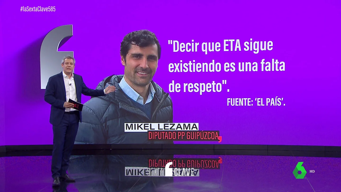 El candidato del PP en Guipúzcoa contesta a Ayuso: "Decir que ETA sigue existiendo es una falta de respeto" El candidato del PP en Guipúzcoa contesta a Ayuso: "Decir que ETA sigue existiendo es una falta de respeto"