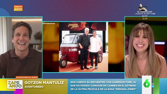 El aventurero Gotzon Mantuliz describe su encuentro con Harrison Ford en Cannes: "Fue bastante bonito" El aventurero Gotzon Mantuliz describe su encuentro con Harrison Ford en Cannes: "Fue bastante bonito"