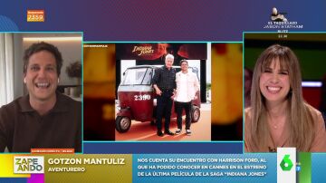 El aventurero Gotzon Mantuliz describe su encuentro con Harrison Ford en Cannes: "Fue bastante bonito"