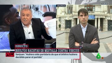 Ferreras, a Sanjuan (PSOE Valencia): "¿Le parece bien que 4 o 40 digan 'puto mono' a un jugador?"