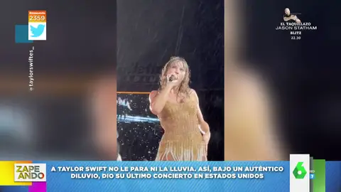 El increíble concierto de Taylor Swift bajo un diluvio: "Al terminar se hizo unos largos"