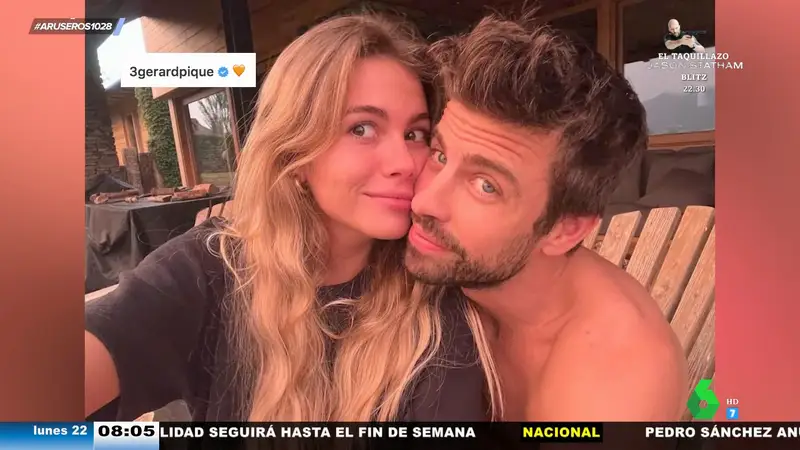 Gerard Piqué publica una nueva foto con Clara Chía tras el videoclip viral de Shakira con sus hijos