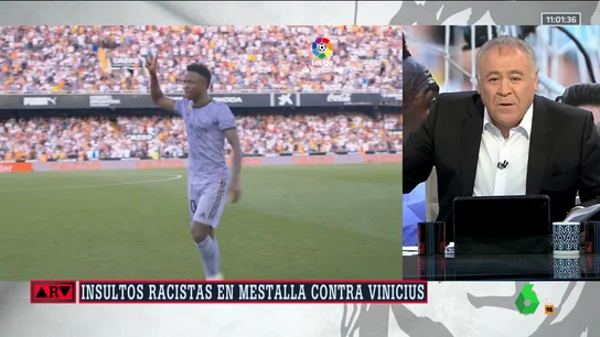 Ferreras estalla frente al racismo contra Vinicius: "Se consiente, se permite y se acepta; es insoportable" Ferreras estalla frente al racismo contra Vinicius: "Se consiente, se permite y se acepta; es insoportable"