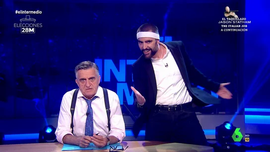 Dani Mateo, al ver a Reyes Maroto moverse de izquierda a derecha con esta zumba electoral Dani Mateo, al ver a Reyes Maroto moverse de izquierda a derecha con esta zumba electoral