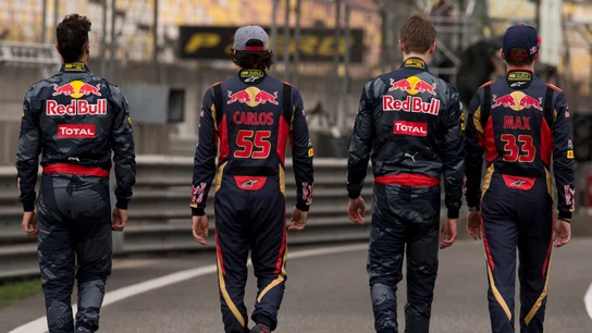 Ricciardo, Sainz, Kvyat y Verstappen en Toro Rosso Ricciardo, Sainz, Kvyat y Verstappen en Toro Rosso
