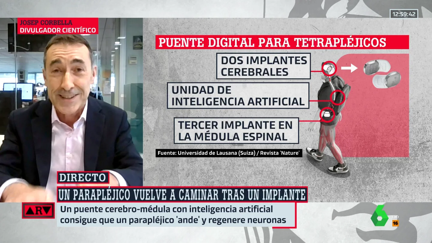 ¿Cómo han logrado que un parapléjico vuelva a caminar? Josep Corbella lo explica ¿Cómo han logrado que un parapléjico vuelva a caminar? Josep Corbella lo explica