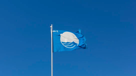 Bandera azul en Espa&ntilde;a