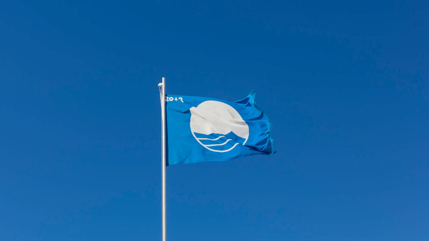 Bandera azul en Espa&ntilde;a