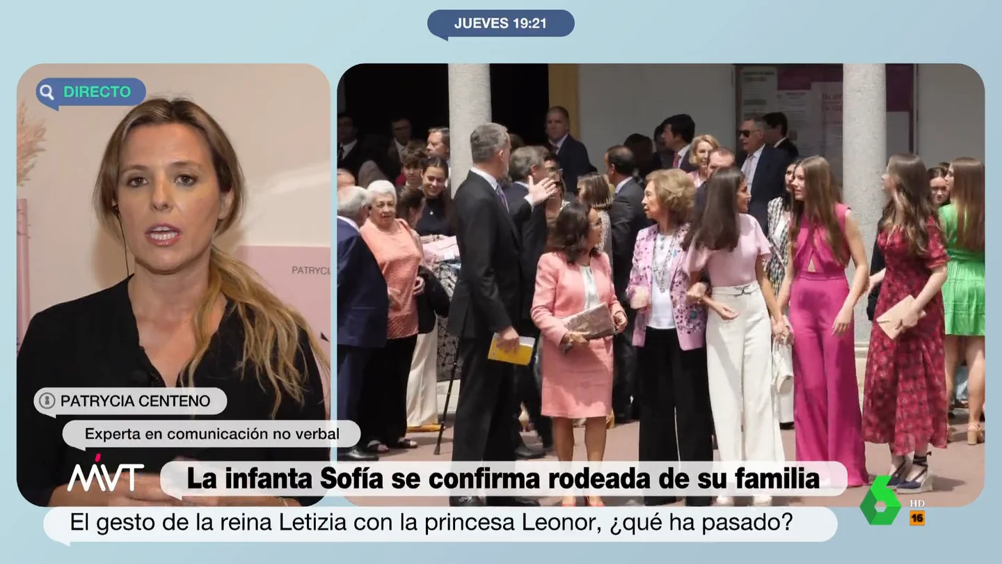 Una experta en comunicación no verbal analiza la cordialidad entre Letizia y Doña Sofía Patrycia Centeno, experta en comunicación no verbal, analiza en este vídeo los momentos clave de la confirmación de la infanta Sofía, desde el tenso momento entre Letizia, Leonor y Doña Sofía, hasta el trato cordial entre la reina y su suegra.