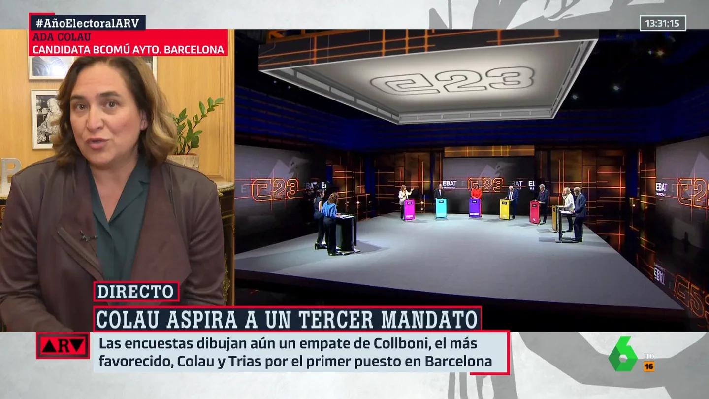 Ada Colau asegura ser la única opción progresista en Barcelona y no descarta un pacto entre PSC y Junts si no gana Ada Colau asegura ser la única opción progresista en Barcelona y no descarta un pacto entre PSC y Junts si no gana