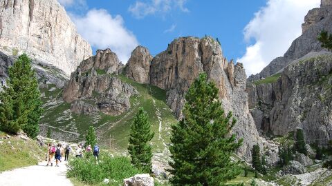 Senderismo en los Dolomitas