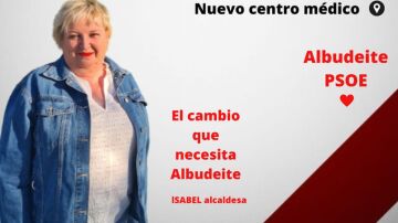 Imagen promocional del PSOE en la que aparece Isabel Peñalver.