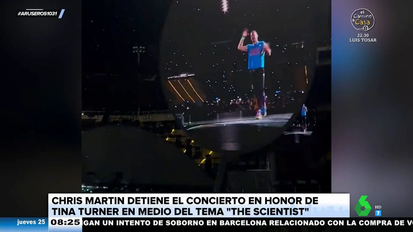 El emocionante momento en el que Chris Martin interrumpe el concierto de Coldplay por Tina Turner El emocionante momento en el que Chris Martin interrumpe el concierto de Coldplay por Tina Turner