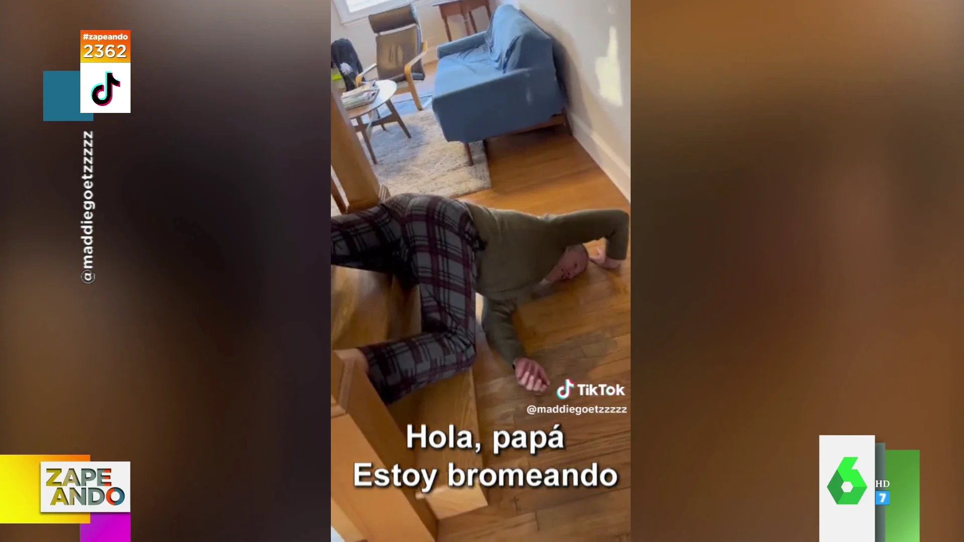 La 'tronchante' reacción de un padre cuando descubre la broma de su hija: "Parece un breakdancer"