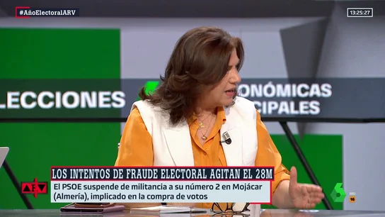 Lucía Méndez y el riesgo de dudar de "la limpieza del voto en España": "Alimenta la antipolítica" Lucía Méndez y el riesgo de dudar de "la limpieza del voto en España": "Alimenta la antipolítica"