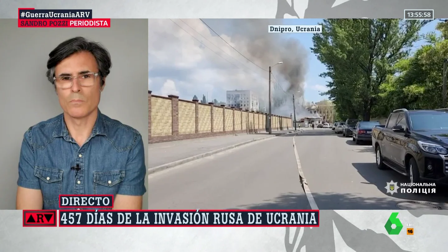 Sandro Pozzi desvela la importancia del ataque ruso a Dnipro: "Es por donde puede llevar la contraofensiva ucraniana" Sandro Pozzi desvela la importancia del ataque ruso a Dnipro: "Es por donde puede llevar la contraofensiva ucraniana"