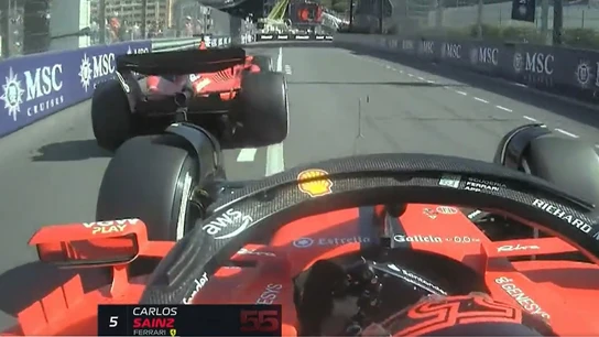 Carlos Sainz, justo tras Leclerc en Mónaco Carlos Sainz, justo tras Leclerc en Mónaco