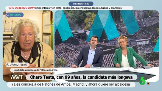 Charo Testa, de 99 años Charo Testa, de 99 años