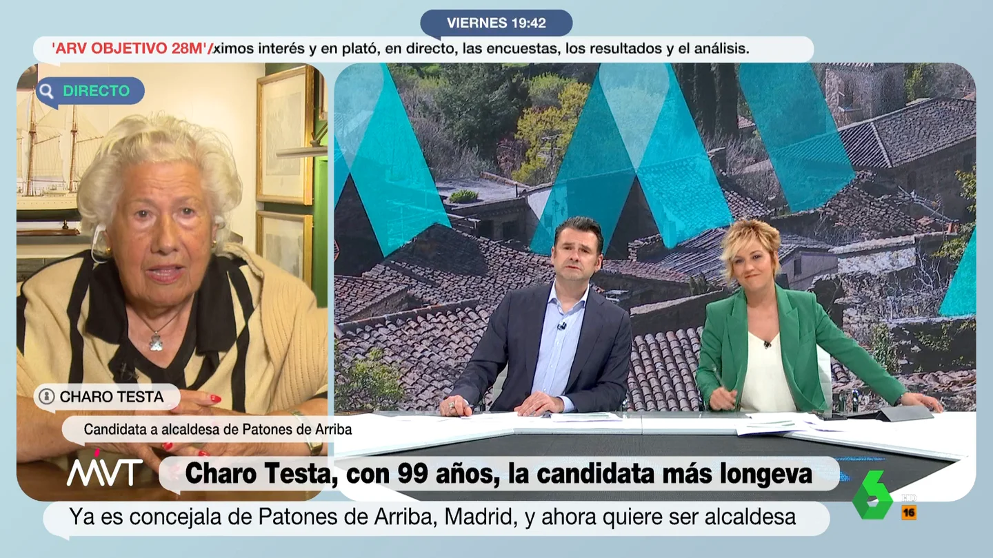 Charo Testa, de 99 años Charo Testa, de 99 años