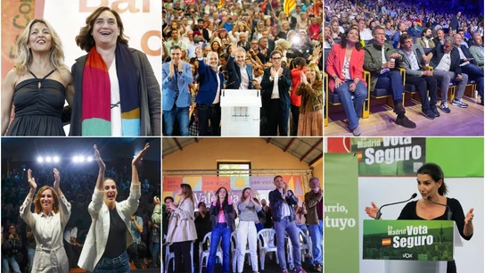 Actos de fin de campaña antes de las elecciones del 28M Actos de fin de campaña antes de las elecciones del 28M