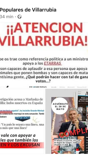 Publicación del PP de Villarrubia