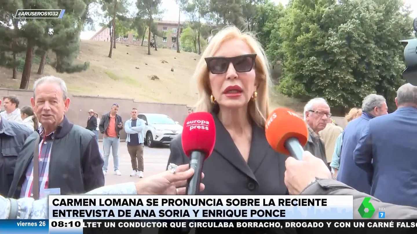 Carmen Lomana carga contra Ana Soria y Enrique Ponce: "Le produjeron un dolor enorme a Paloma Cuevas" Carmen Lomana carga contra Ana Soria y Enrique Ponce: "Le produjeron un dolor enorme a Paloma Cuevas"