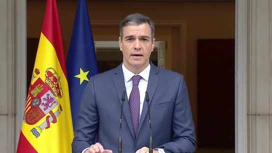 Pedro Sánchez, desde Moncloa Pedro Sánchez, desde Moncloa