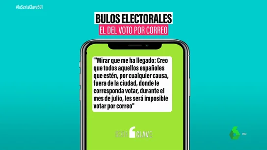 Cuidado con los bulos: se puede votar desde la playa o el pueblo el 23-J Cuidado con los bulos: se puede votar desde la playa o el pueblo el 23-J