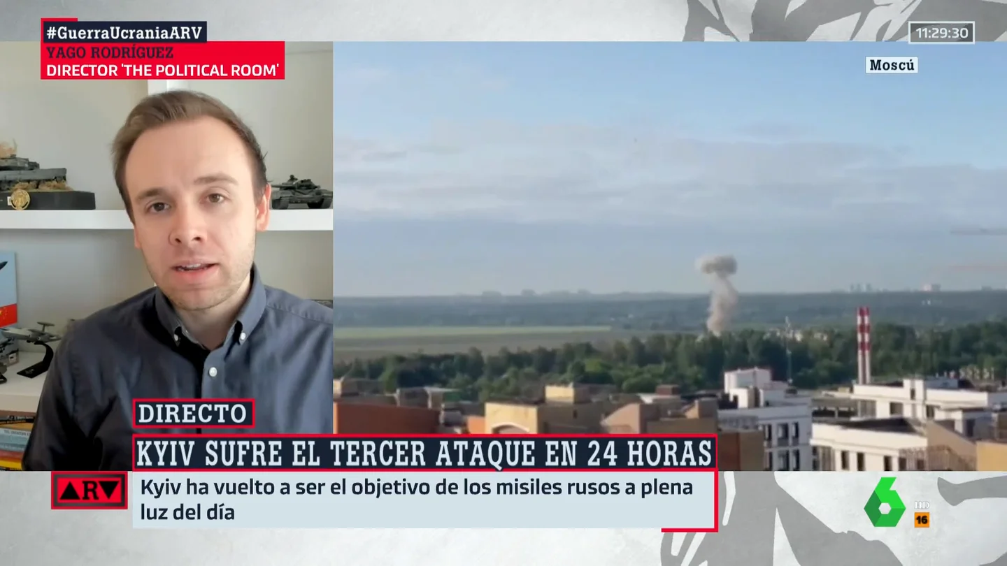 Yago Rodríguez, sobre los ataques a Moscú: "Están intentando devolver los golpes a Rusia" Yago Rodríguez, sobre los ataques a Moscú: "Están intentando devolver los golpes a Rusia"