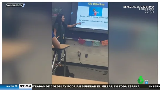 Una profesora de Estados Unidos 'enseña' español usando canciones de reguetón: "La morra anda bailando sola" Una profesora de Estados Unidos 'enseña' español usando canciones de reguetón: "La morra anda bailando sola"
