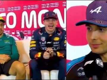 Alobso, Verstappen y Ocon Alobso, Verstappen y Ocon
