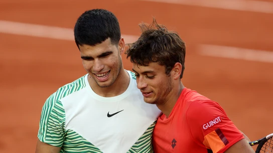 Carlos Alcaraz y Flavio Coboli Carlos Alcaraz y Flavio Coboli