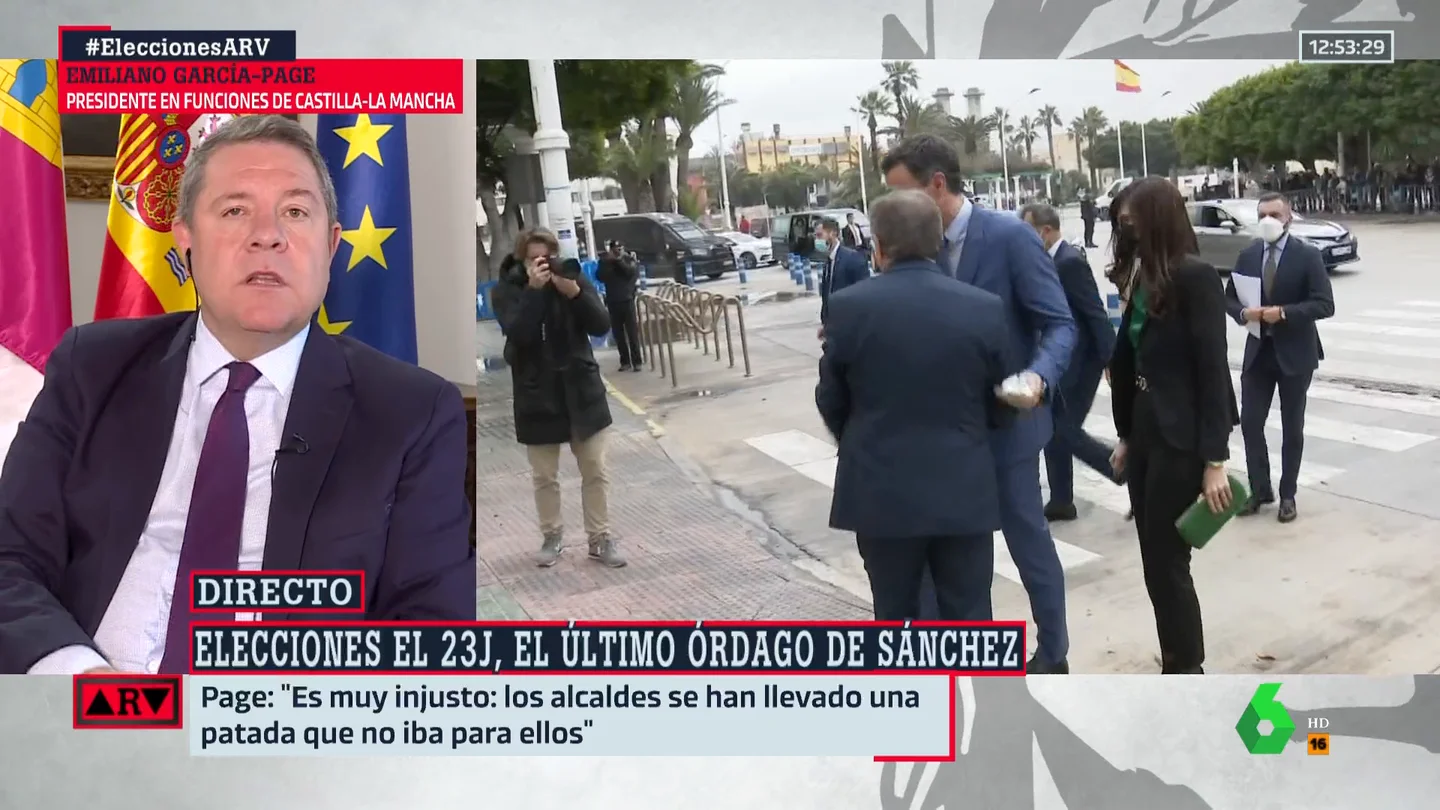 García Page pide al PSOE que vaya al 23J "con mentalidad absoluta" para no hacer escoger entre "lo malo y lo peor" García Page pide al PSOE que vaya al 23J "con mentalidad absoluta" para no hacer escoger entre "lo malo y lo peor"