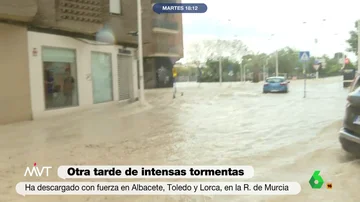 Tarde de intensas tormentas en Murcia