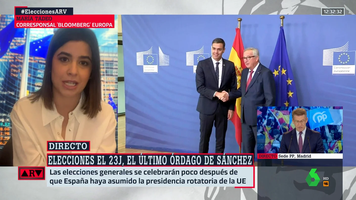 ¿Cómo interpretan en Bruselas el adelanto electoral en España? María Tadeo responde ¿Cómo interpretan en Bruselas el adelanto electoral en España? María Tadeo responde