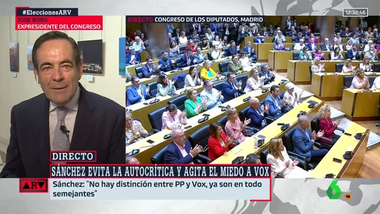 Bono elogia la capacidad "única" de resistir de Sánchez, pero avisa sobre Podemos: "No nos pueden radicalizar nuestro programa" Bono elogia la capacidad "única" de resistir de Sánchez, pero avisa sobre Podemos: "No nos pueden radicalizar nuestro programa"