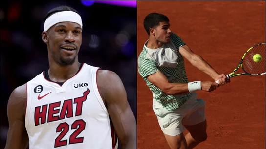 Carlos Alcaraz y Jimmy Butler Carlos Alcaraz y Jimmy Butler