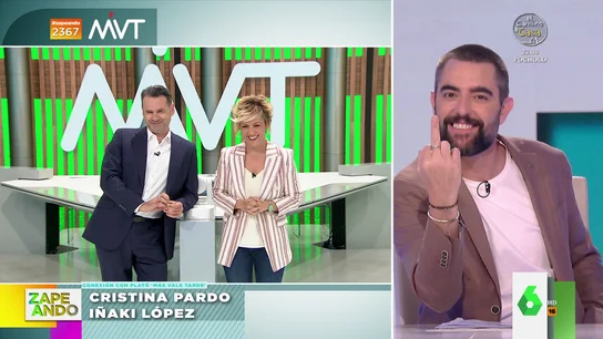 La peineta de Dani Mateo a Iñaki López por decir que es el mayor de laSexta, La peineta de Dani Mateo a Iñaki López por decir que es el mayor de laSexta,