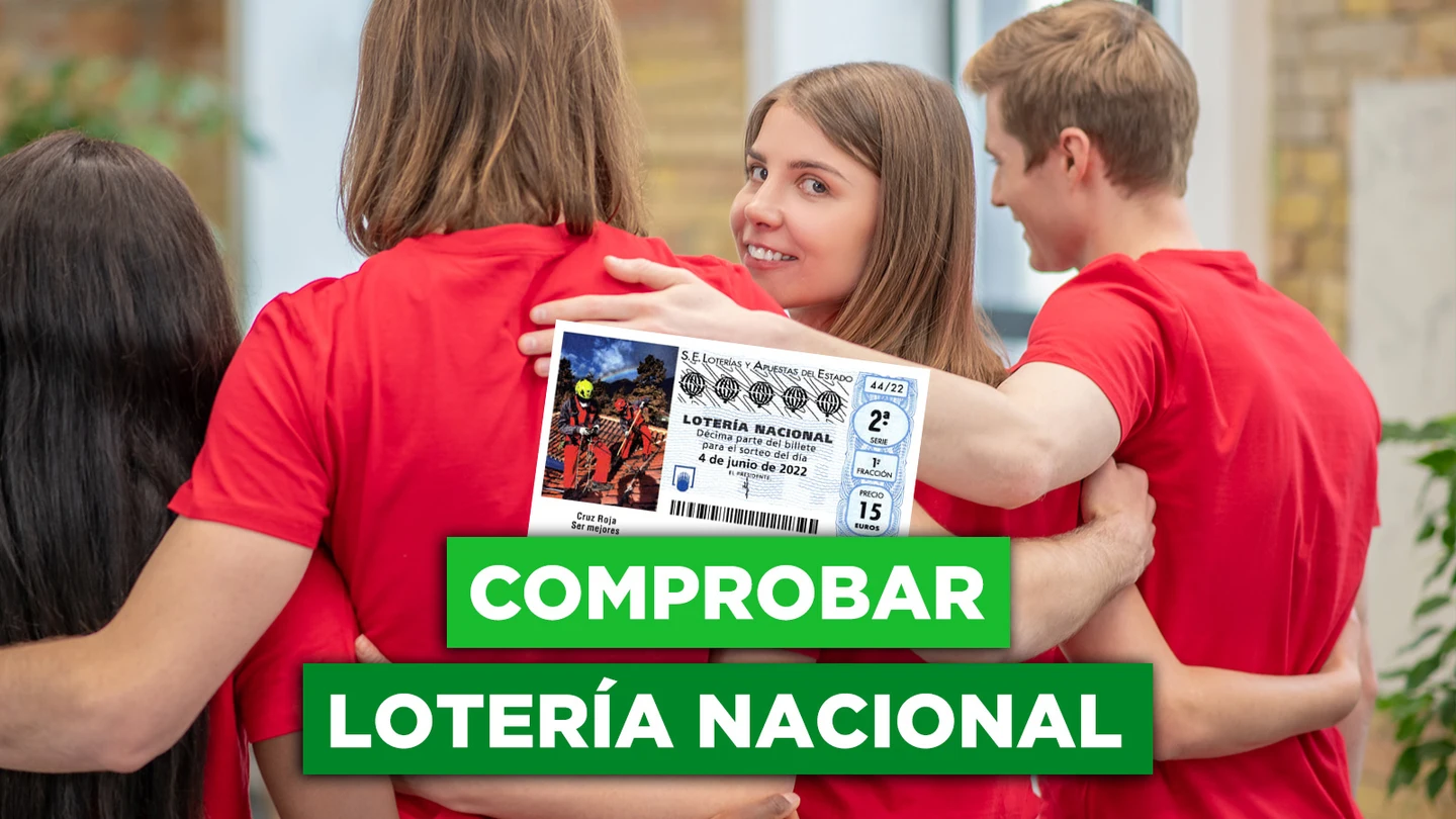 Comprobar Lotería Nacional de Cruz Roja, hoy: sorteo extraordinario del sábado 3 de junio de 2023 Comprobar Lotería Nacional de Cruz Roja, hoy: sorteo extraordinario del sábado 3 de junio de 2023