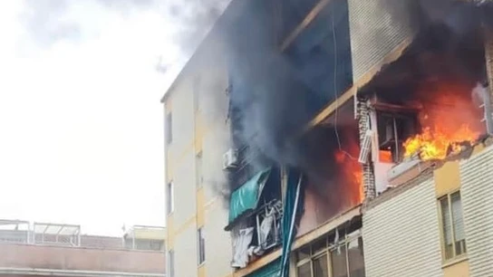 Imagen de la explosión en Badajoz Imagen de la explosión en Badajoz