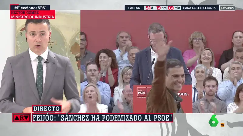 Hector Gómez pide al PP presentar "un proyecto de país" y dejar de descalificar a Sánchez: "Echo de menos que hablen de política"