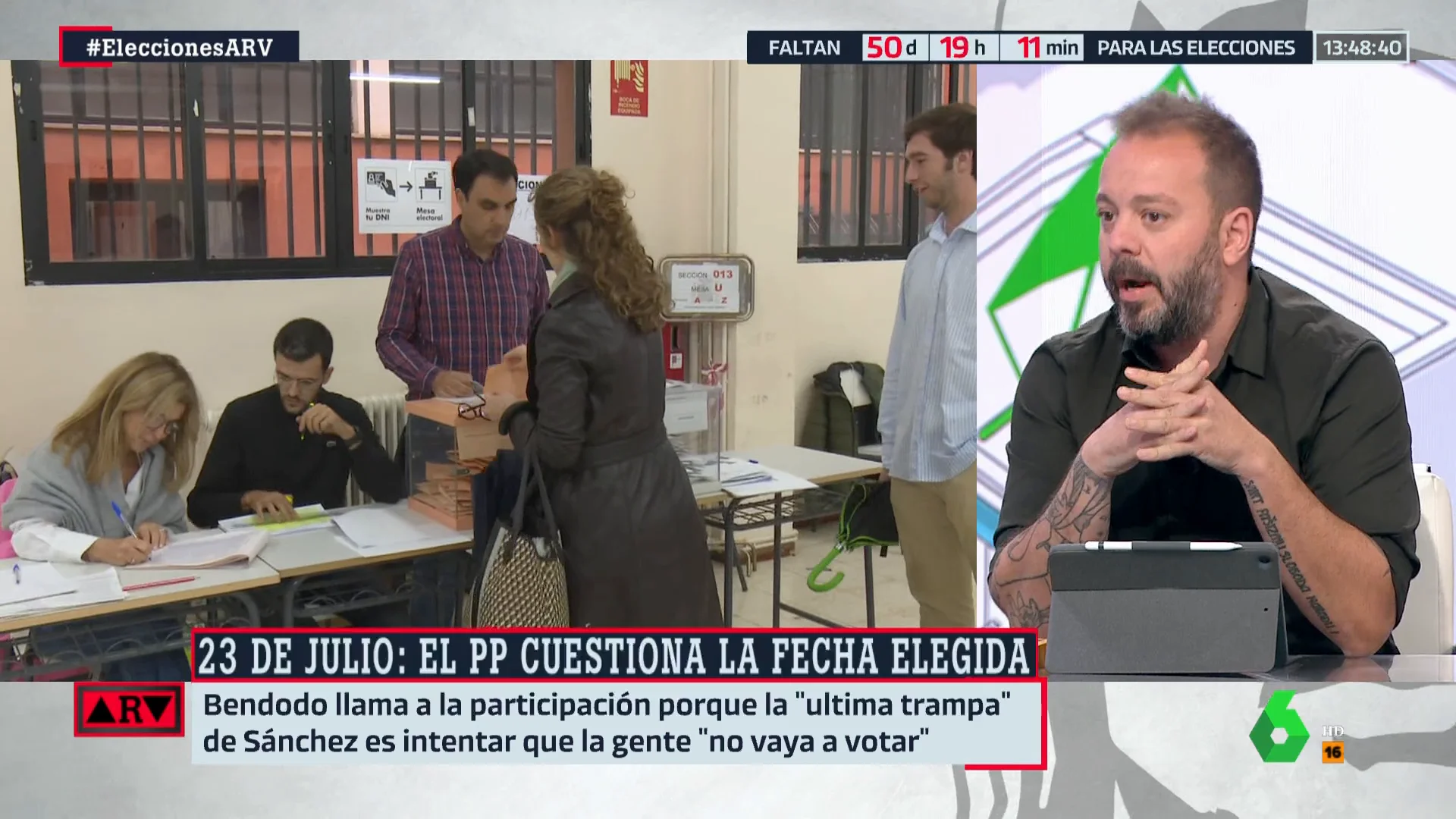 Antonio Maestre carga contra Bendodo por sus críticas al 23J: "Los trabajadores que se mueran, pero él que no sude su camisa"